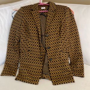 Cabi NWT  Size Small Gold/Navy Medallion Blazer